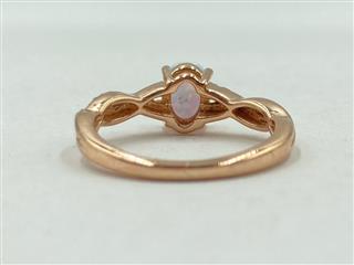 10K Yellow Gold & Synthetic Opal Stone Ring 2.2g